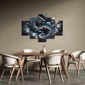 Kép – Sárkány a füstben (150x105 cm)