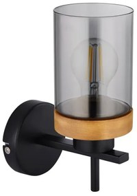 Globo 15557W - Fali lámpa FINCA 1xE27/40W/230V fém/fa