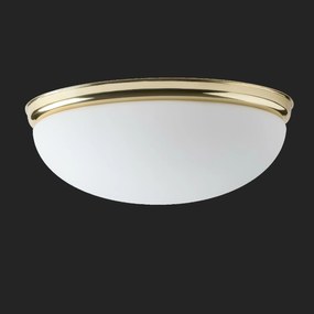 Osmont 41688 Alma D2 mennyezeti/fali üveg lámpa polírozott sárgaréz fehér