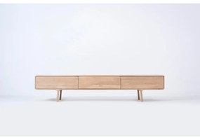 Fawn tömör tölgyfa TV állvány 3 fiókkal - Gazzda