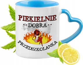 Óvodásoknak Kék Bögre Szív Alakú Füllel Ajándék