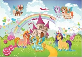 Unikornisok fotótapéta Lányoknak XXL 208x146