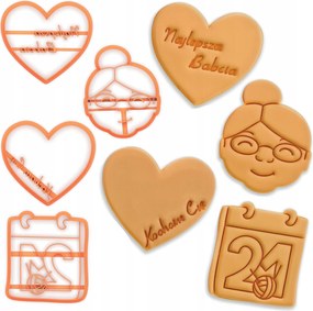 Prémium Kekszlyukasztók Nagymama És Nagypapa Napjára 4-es szett