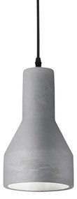 IDEAL LUX OIL-1 beton függesztett lámpa E27 foglalattal, max. 15W, 15 cm átmérő, szürke 110417