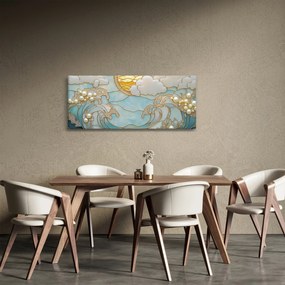 Kép - 3D gyöngyök az óceánban (120x50 cm)