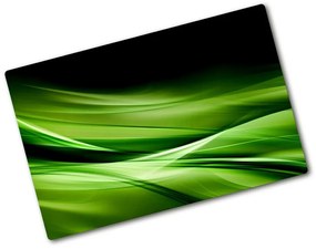 Üveg vágódeszka Zöld hullámok háttér pl-ko-80x52-f-87078667