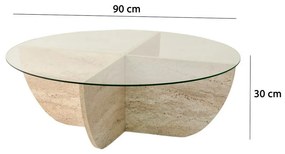 Lily Walnut dohányzóasztal