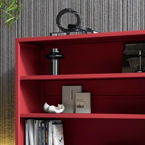 Alacsony polcos szekrény LUCA , 1000 x 900 x 350 mm, Modern: piros