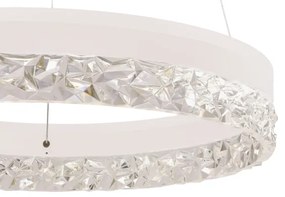 Kábeles LED csillár FROZI LED/32W/230V átm. 50 cm fehér