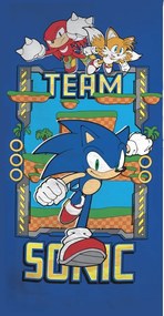 Sonic a sündisznó Ring Team fürdőlepedő, strand törölköző 70x140cm (Fast Dry)