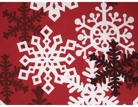 B.E.S. Petrovice Flanel ágynemű Vörös téli mese,140 x 200 cm, 70 x 90 cm