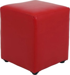 Cube puff - műbőr, piros - 21900 R