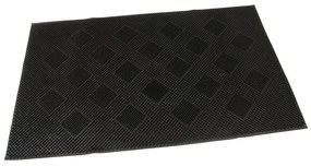 Gumi tisztítószőnyeg Négyzetek 45 x 75 x 0,7 cm, fekete