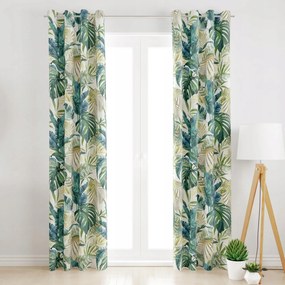 Függöny Átvezetőkkel Dzsungel 145x280