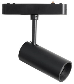 Modern fekete spotlámpa 1 fázisú sínrendszerhez 9W 3000K - Magnetic Gert