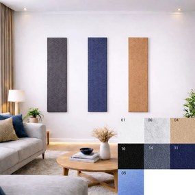 Bilnora extra sűrű akusztikai filc falpanel 120x30x1,2cm vastag - 11 navy blue