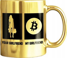 Bögre Arany Bitcoin Boom Exkluzív Bögre Divat Befektetők Számára