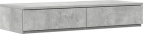 vidaXL Ágyfiókok fiókkal Beton Szürke 100 x 36,5 x 16,5 cm Faanyag