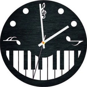Wall Clock kotta és zongora - HORTO