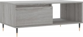 vidaXL szürke sonoma színű szerelt fa dohányzóasztal 90 x 50 x 36,5 cm