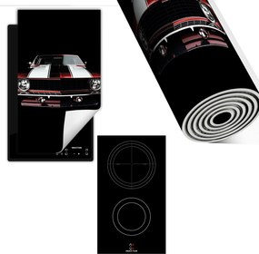 Indukciós Védőszőnyeg Konyhapult 30x52 fekete autó