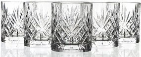 Melodia vésett kristályüveg whiskys pohár 6db-os szett 240ml dobozban