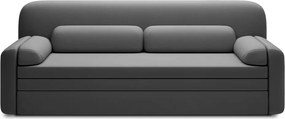 Szürkésbarna bársony kinyitható-tárolóhelyes kanapé 236 cm Elioss – ELTAP