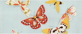 Flizelin tapéta Divatos 3D fali művészi pillangók 250x104 Ragasztóval
