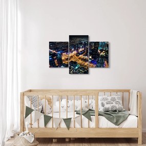 Éjszakai város képe (90x60 cm)
