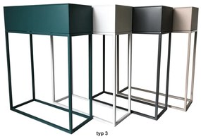 Sötétszürke multifunkcionális fém virágcserép INDIZE TÍPUS 3