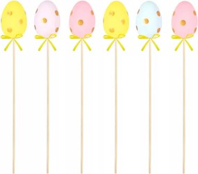 Húsvéti Tojás Húsvéti Tojás pasztell színes pöttyös 6db