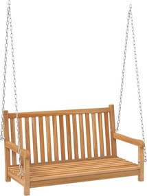 vidaXL tömör tíkfa hintapad 114 x 60 x 64 cm