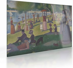 Üveg kép - Georges Seurat, A Sunday on La Grande Jatte, reprodukciók (70x50 cm)
