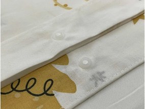 Pamut ágynemű FROST & GOLD fehér Ágyneműhuzat mérete: 70 x 90 cm | 140 x 200 cm