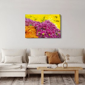 Rózsaszín virág képe (90x60 cm)