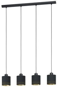 Eglo 99275 - Csillár zsinóron ESTEPERRA 4xE27/28W/230V