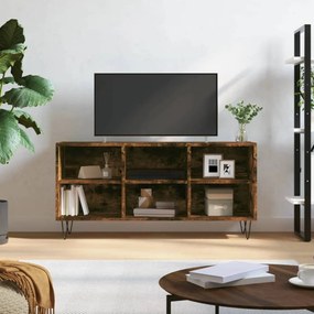 Füstös tölgyszínű szerelt fa TV-szekrény 103,5x30x50 cm