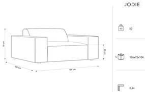Bézs buklé szövet fotel Jodie – Micadoni Home