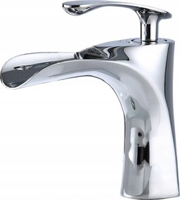 Mosdó Csaptelep Króm Modern Stílusos Vízesés Alacsony