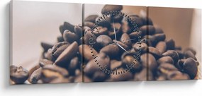 Kávé képe (órával) (90x30 cm)