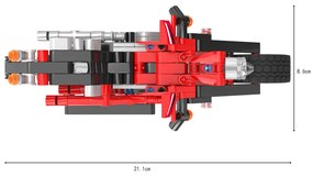 COGO® 5809 | lego-technic-kompatibilis építőjáték | 300 db építőkocka | Motorbicikli