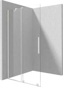 Prizma csúsztatható walk-in zuhanyfal_90x195, fehér
