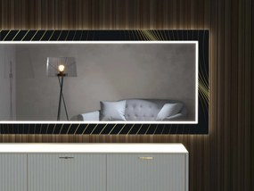 LED tükör dekorral D6