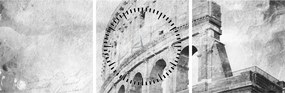 Kép - Vintage képeslap a városról N⁰1 (órával) (90x30 cm)