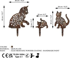 Fam fém kerti dísztárgy, 40×36 cm – TR565TNL1411