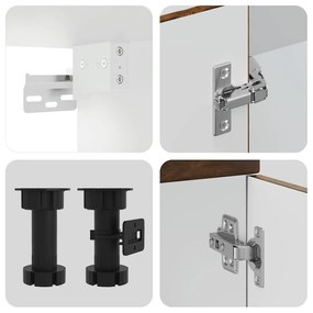 vidaXL 7 részes konyhaszekrény szett Kalmar füstölt tölgy műszaki fa