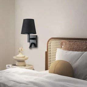 Brilagi - LED Fali lámpa DEYA 1xE14/40W/230V + LED/3W fekete