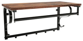 NATE fali fogas polccal, barna/fekete