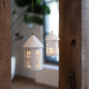 Függő porcelán gyertyatartó LIGHTHOUSE kerek - különböző méretek Méret: L