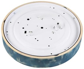 Brilagi - PINO mennyezeti lámpa 3xE27/15W/230V fenyő/kék átm. 47,5 cm